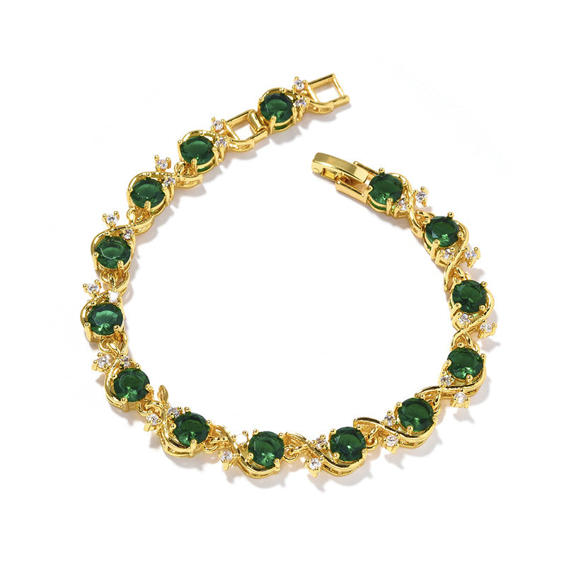 Damen Armband mit Zirkonia, rund – Bild 18 | LuxeStyle
