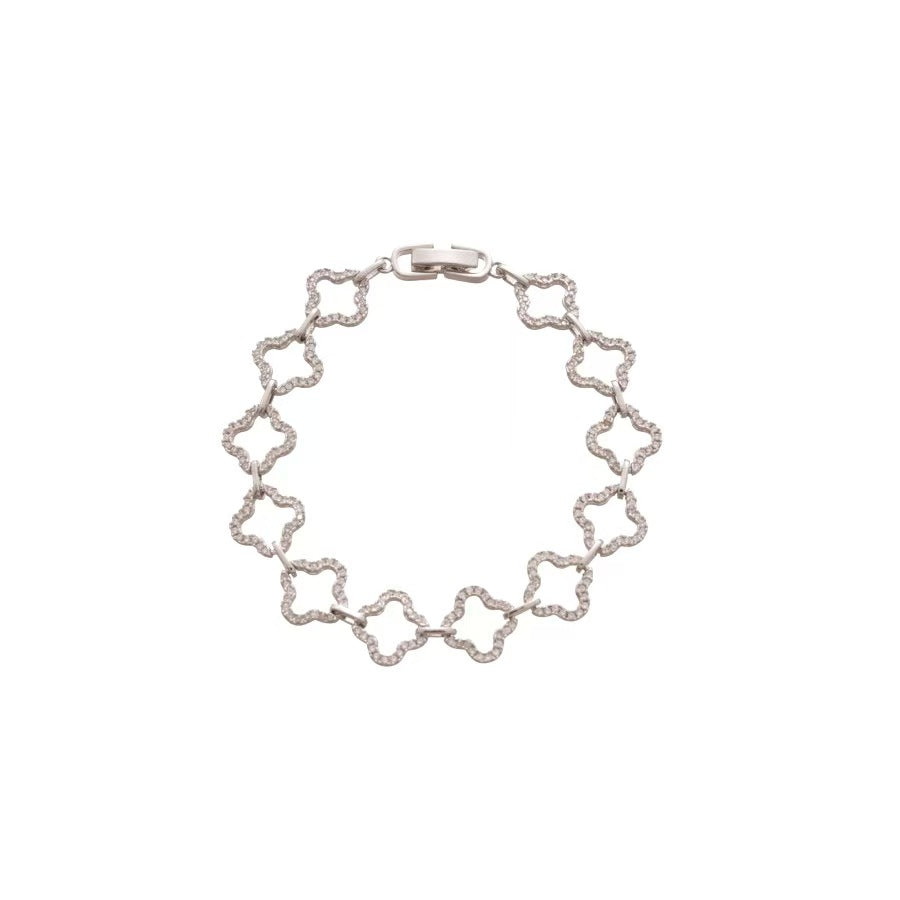 18K Vergoldetes Zirkon-Perlenarmband – Ansicht 4