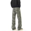 Retro Tie-Dye Camouflage Denim Hose für Herren