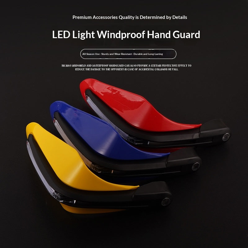 Motorrad Handschutz mit weissem Licht, universal