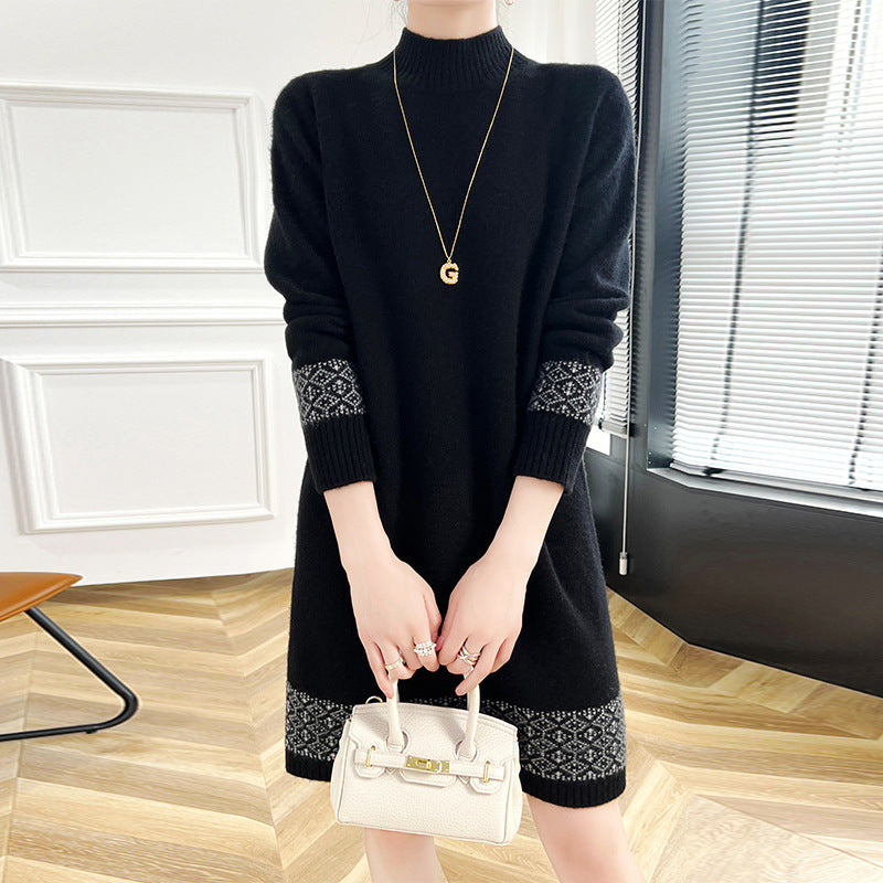 Wollrock-Kleid, retro-stil