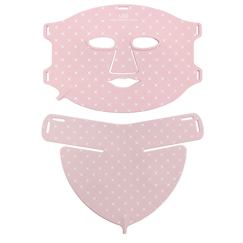 Farbige Silikon-Lichttherapie-Maske für Gesicht & Hals