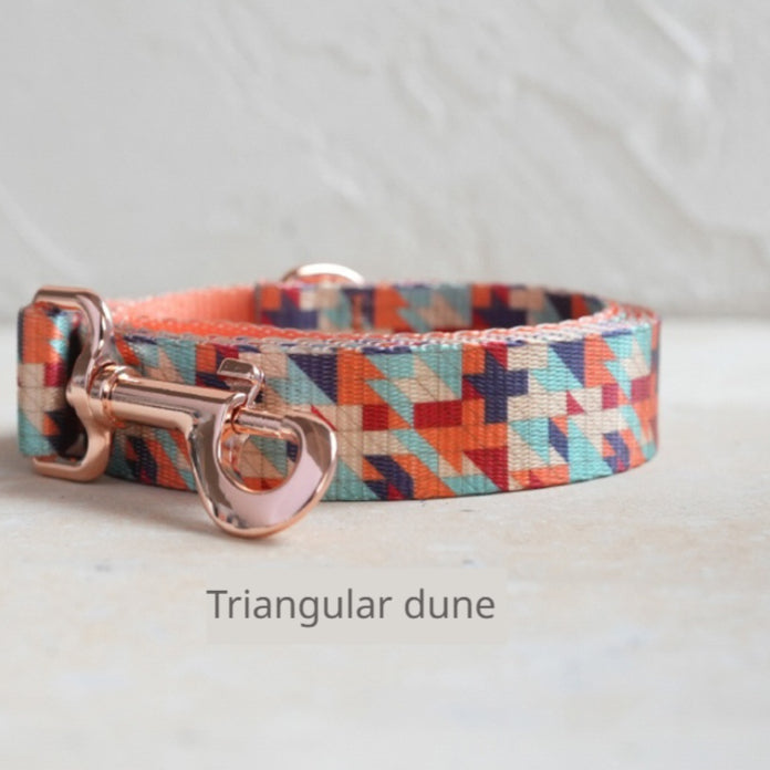 Nylon-Halsband und Leine Set – geometrisches Design – Bild 2 | LuxeStyle