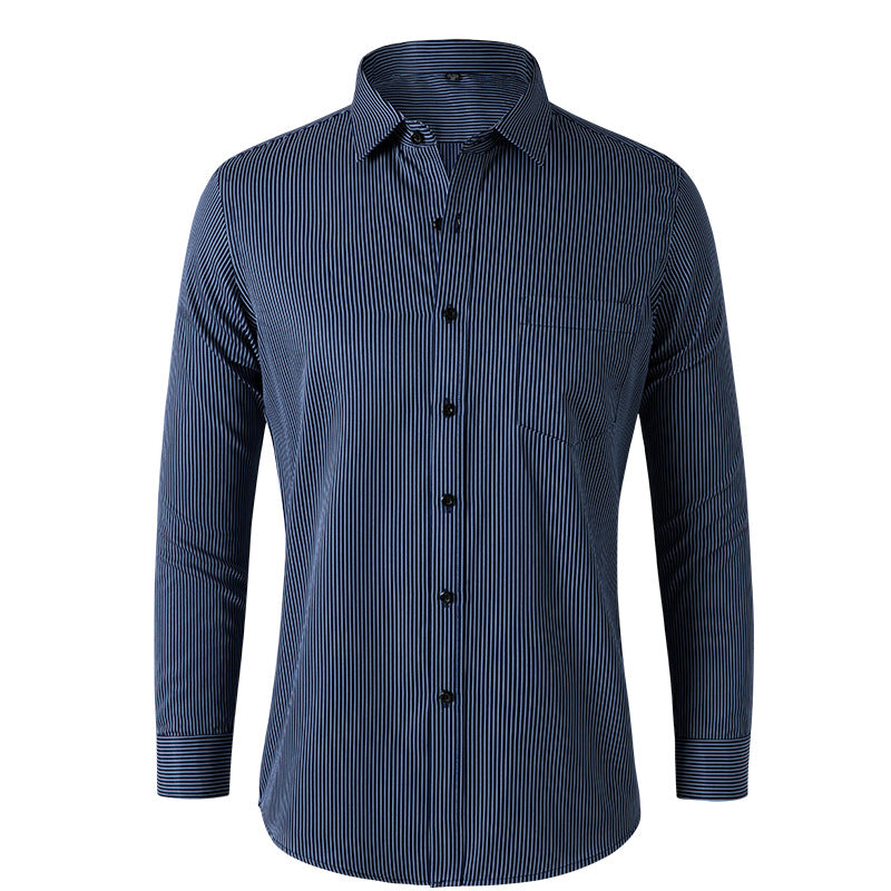 Herren Langarmhemd Schwarz – Slim Fit – Bild 7 | LuxeStyle