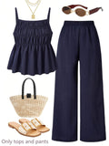 Casual-Set mit Ruché-Textur