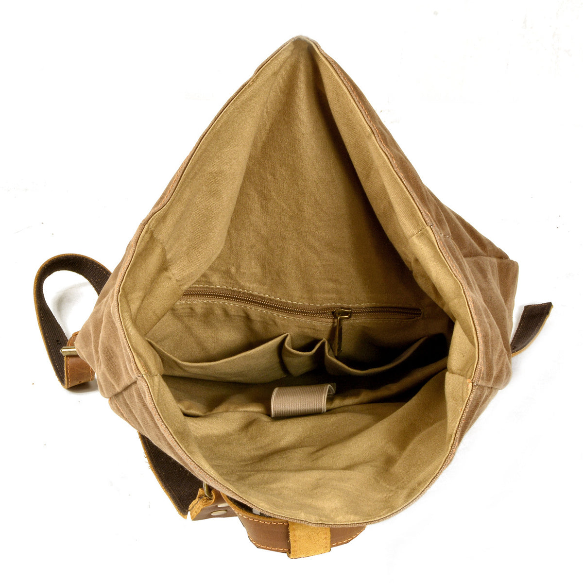 Retro-Canvas-Rucksack für Männer – schwarz – Bild 6 | LuxeStyle