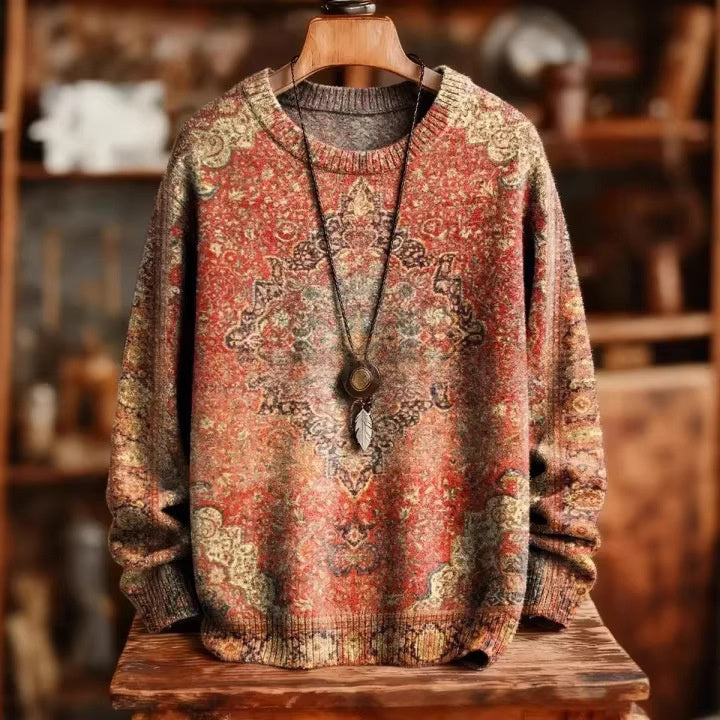 Retro Western Strick-Pullover für Herren