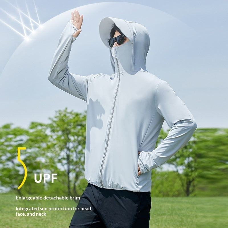 Ice Silk UV-Schutzjacke mit Kapuze für Herren
