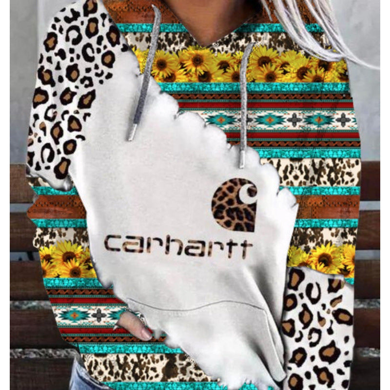 Kapuzenpullover mit Letter-Print