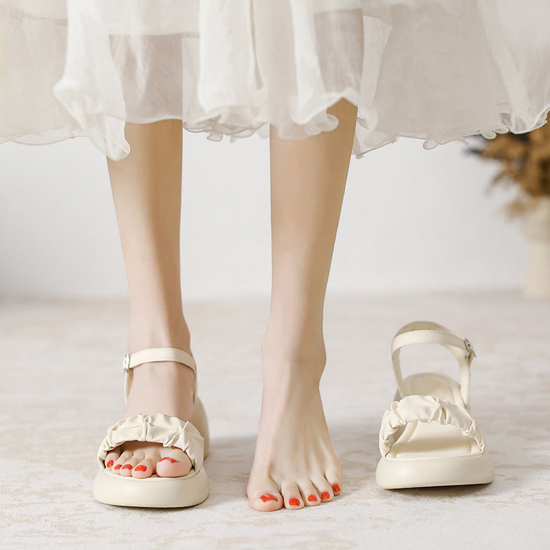 One-Strap Chunky-Heel Sandale
