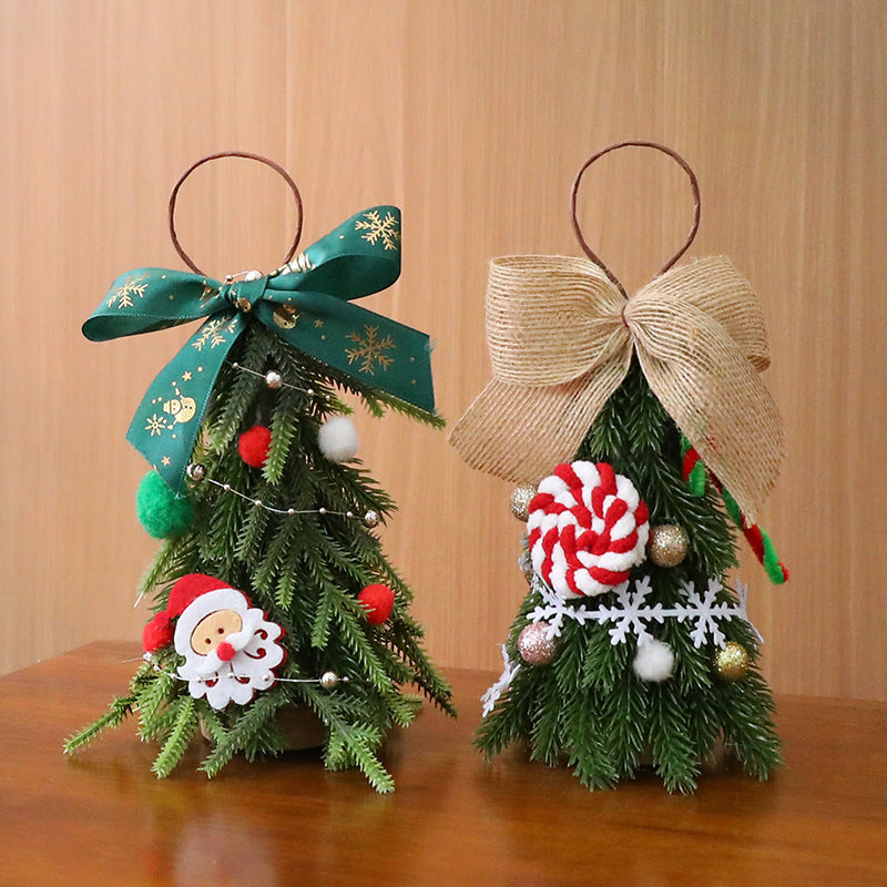 Mini Weihnachtsbaumornamente in Rot & Weiss 21 cm | LuxeStyle