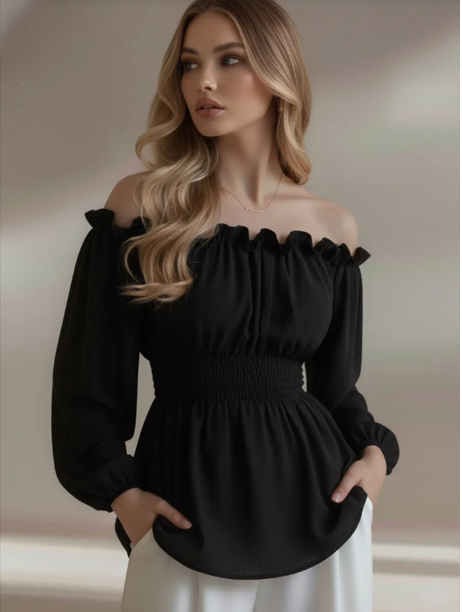 Elegante Langarmbluse mit schmeichelhaftem Schnitt – Bild 4 | LuxeStyle