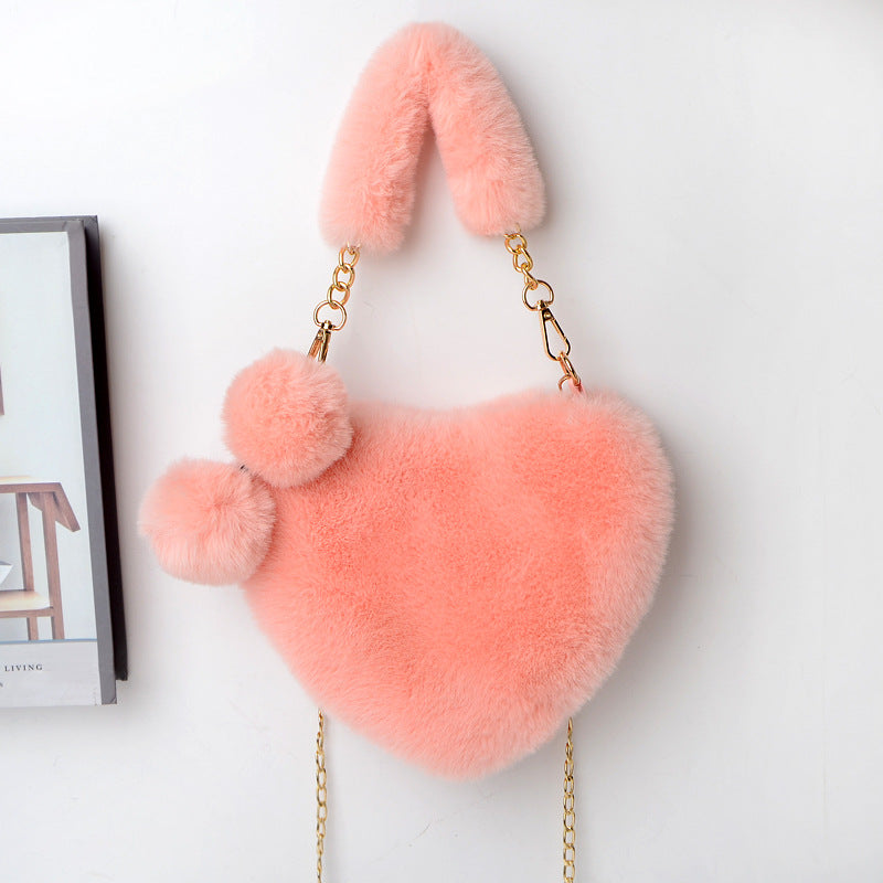 Love Bags Plüsch-Handtasche Herz