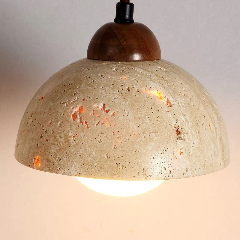 Wabi-Sabi Pendelleuchte Cremeweiss