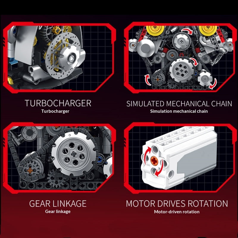 Motor-Modellbausatz Dynamische Version | LuxeStyle