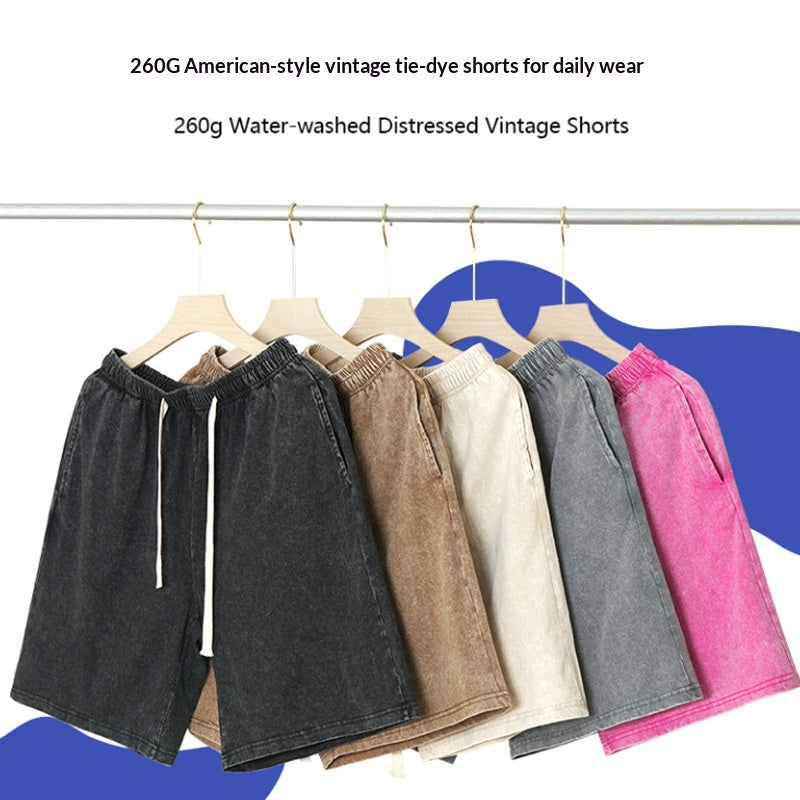 Retro Capri Shorts mit Schneeflocken-Textur