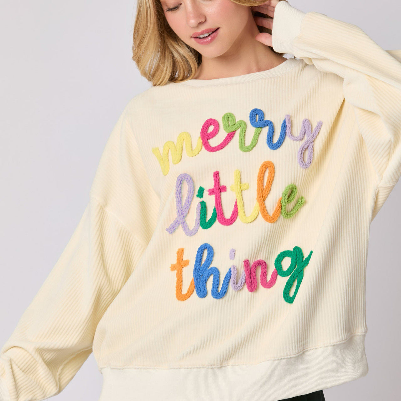 Buchstabenbestickte Joggingjacke Damen
