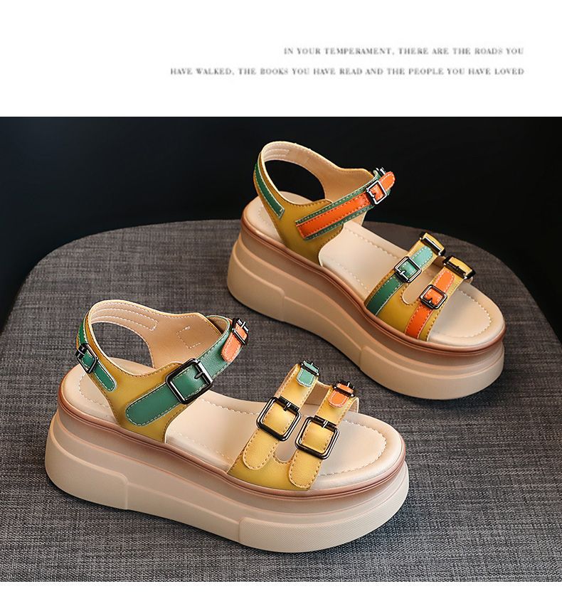 Bunte Plateau-Sandalen für Damen – Bild 11 | LuxeStyle