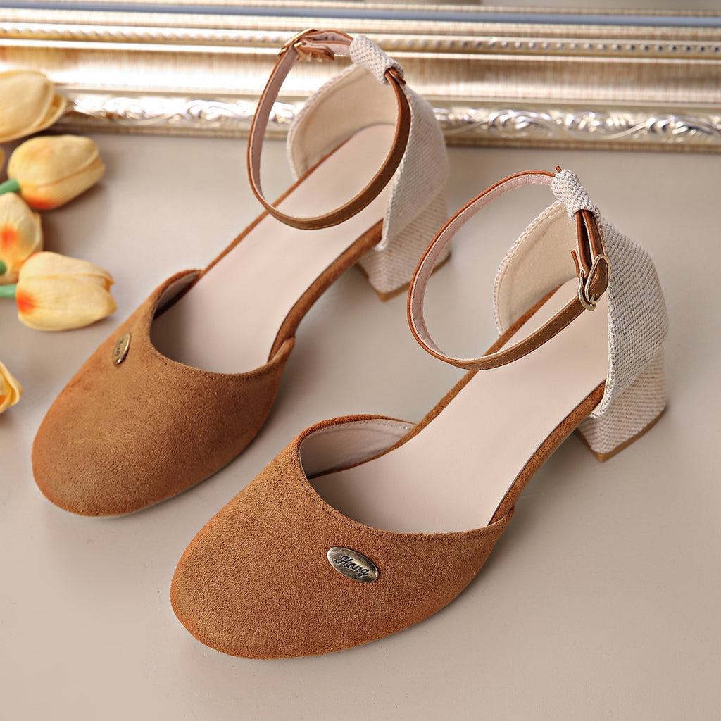 Farbblock-Sandalen aus Leder – Bild 10 | LuxeStyle