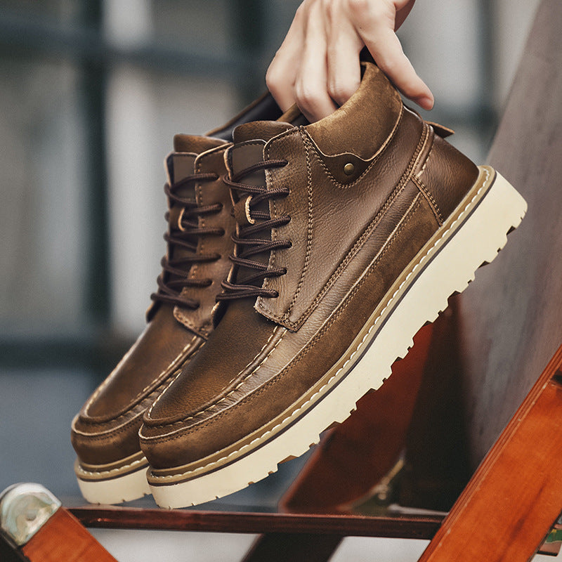 Retro Plattform Martin Boots für Herren | LuxeStyle
