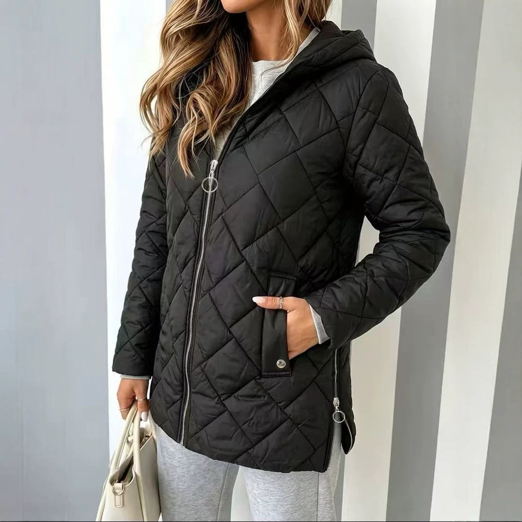 Plus‑Size Hooded Baumwoll‑Kissenmantel – Bild 2 | LuxeStyle