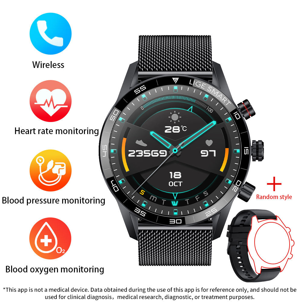 Smartwatch mit Blutdruck- und Herzfrequenzmessung
