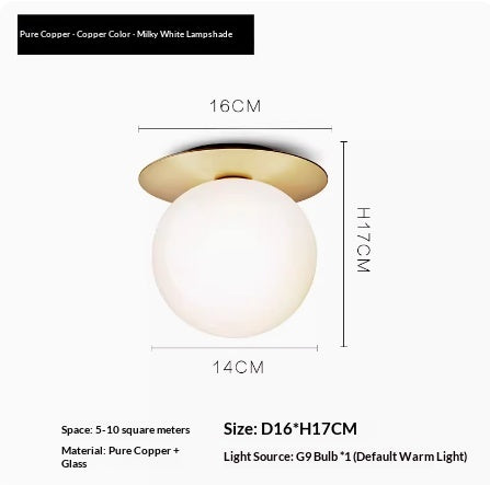 Wandlampe mit Spiegel-Finish