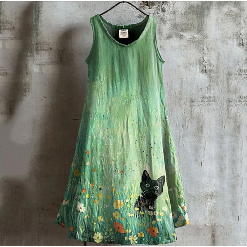 Retro A-Linien Kleid mit 3D-Effekt – Bild 1 | LuxeStyle