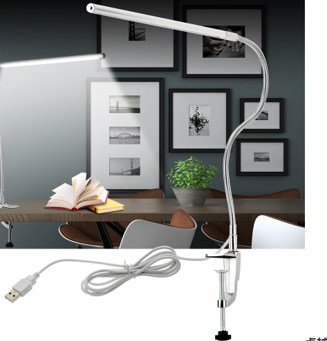 LED Clip Tischlampe mit langem Arm – Bild 5 | LuxeStyle