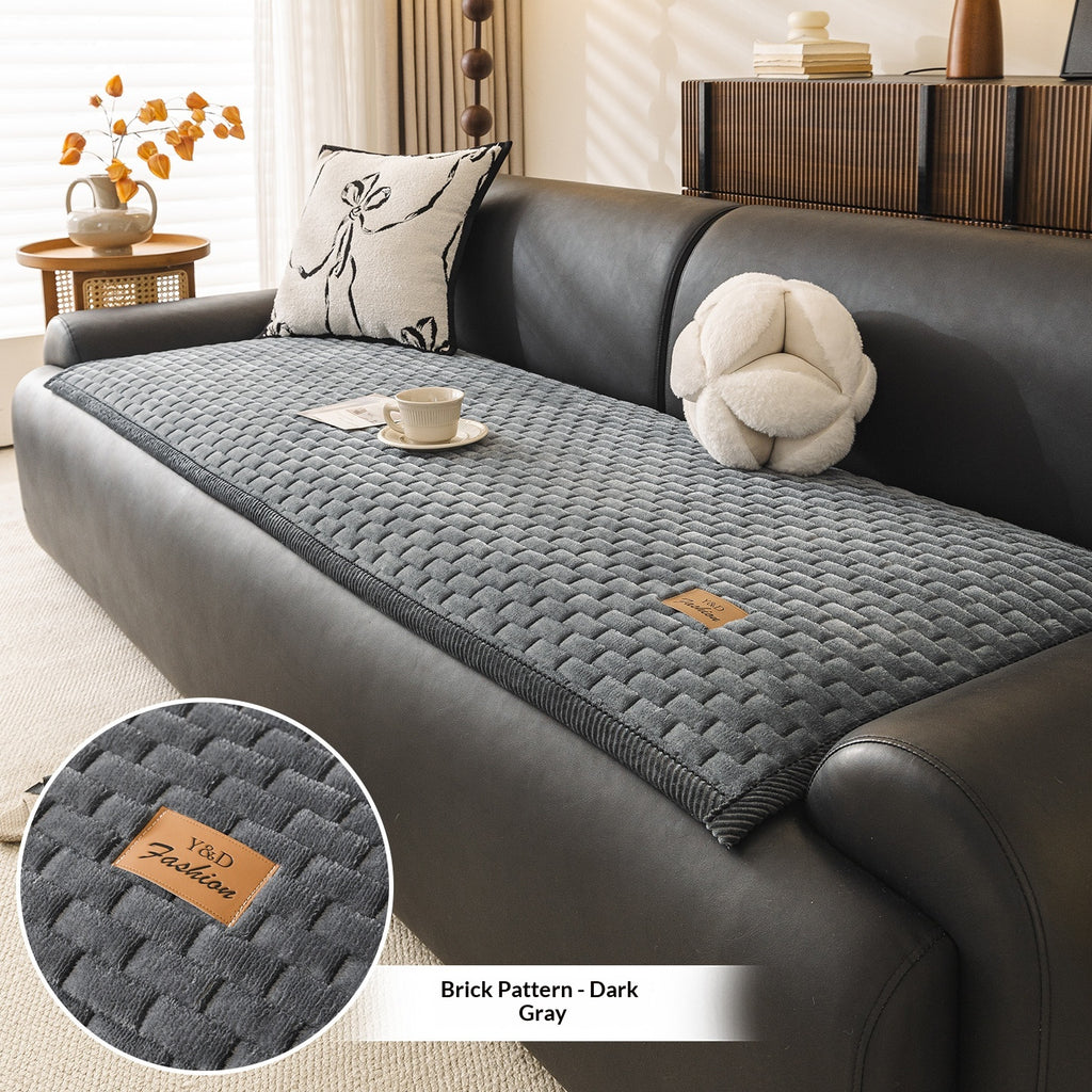 Rutschfeste Sofaauflage aus Kurzflor