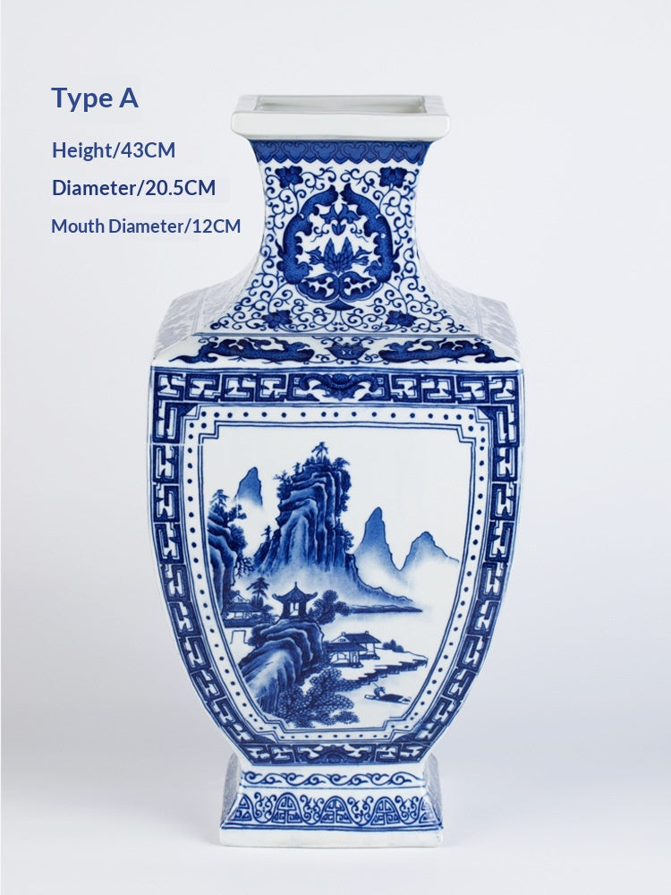 Handbemalte Keramikvase im Antik-Stil