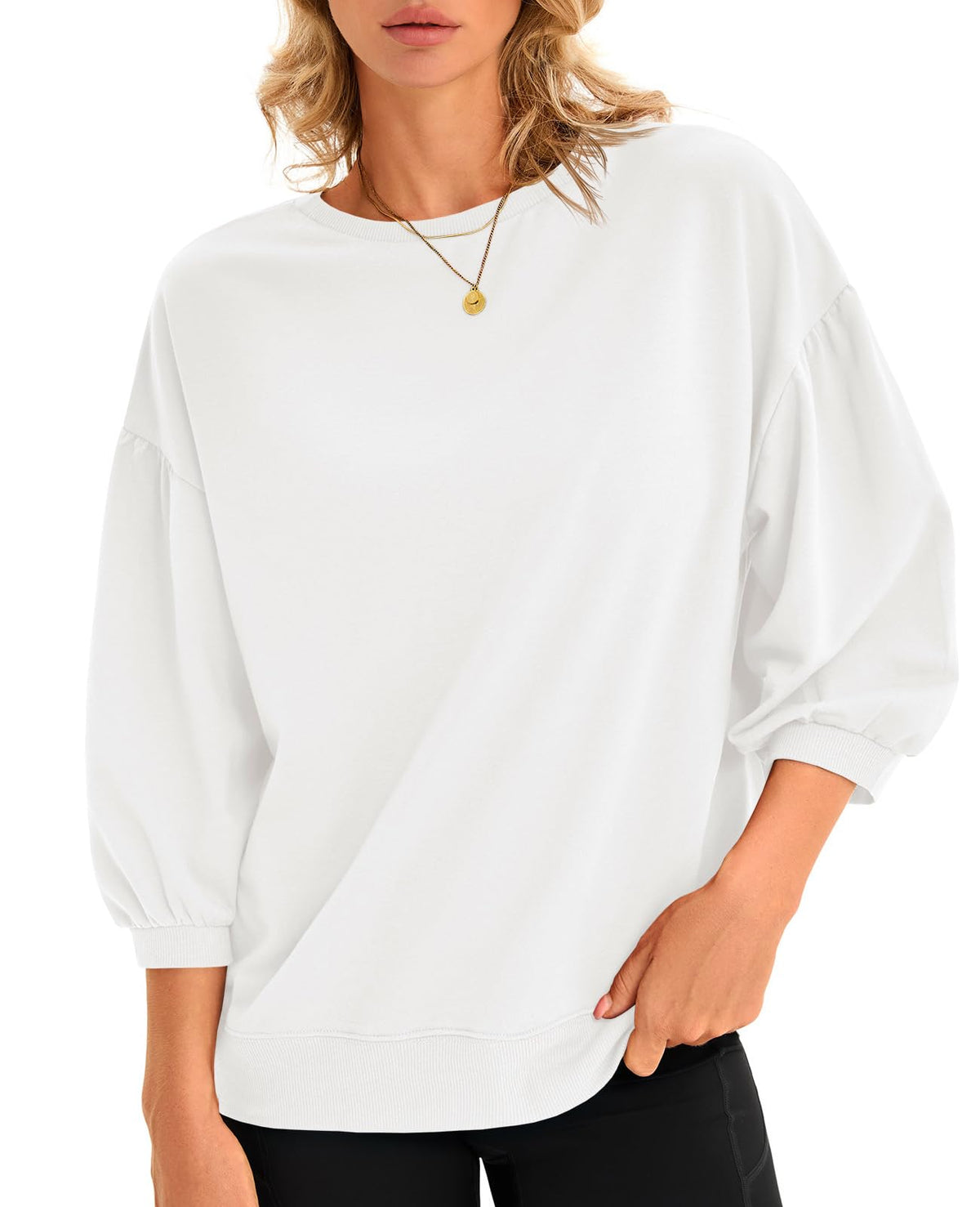 Puffärmel Sweatshirt für Damen – Bild 2 | LuxeStyle