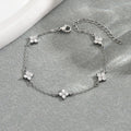 Armband mit geometrischem Vierblatt-Klee und Zirkonia – Bild 5 | LuxeStyle