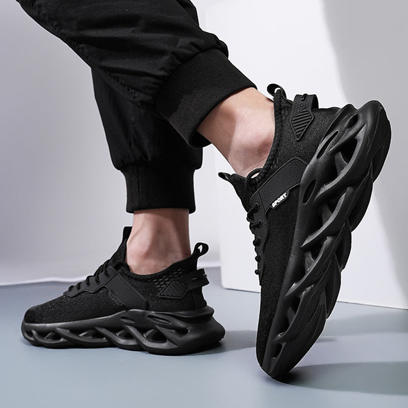 Sneaker mit Mesh-Obermaterial, flache Sohle – Bild 4 | LuxeStyle