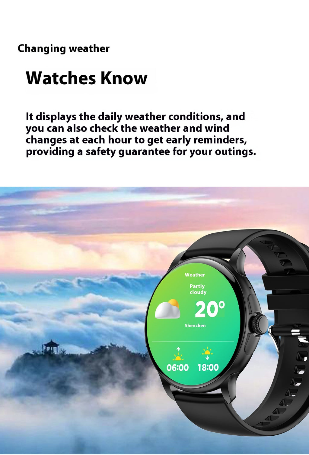 Smart-Armbanduhr mit Gesundheits-Features