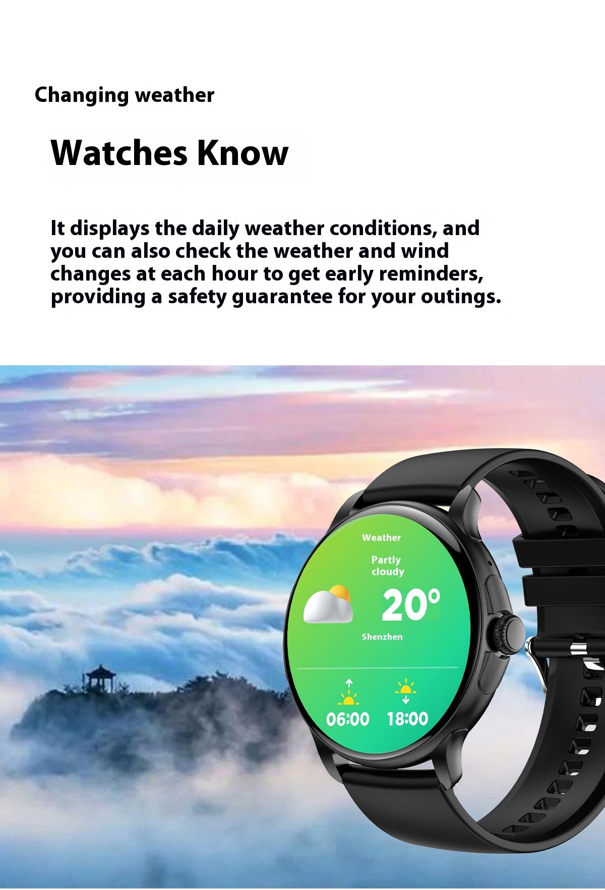 Smart-Armbanduhr mit Gesundheits-Features