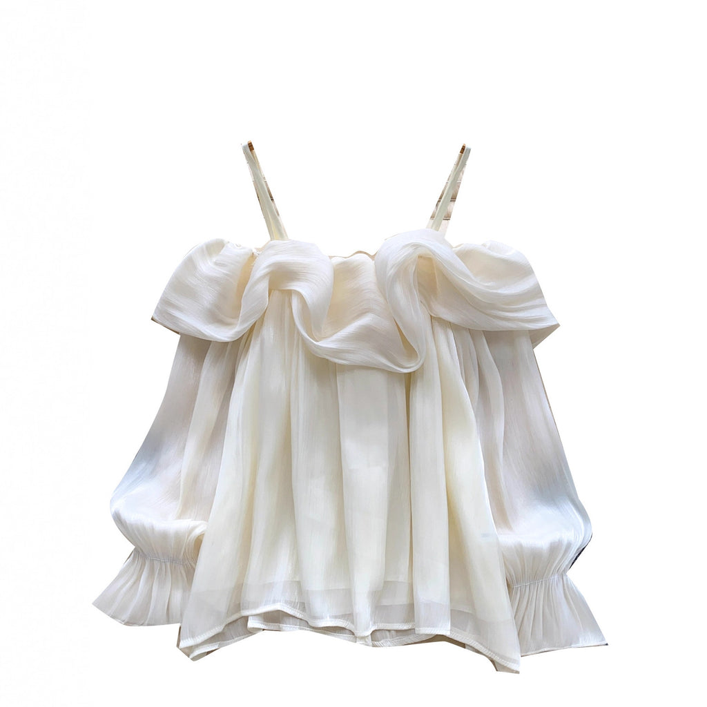 Elegante Chiffon-Cami mit 3D-Effekt
