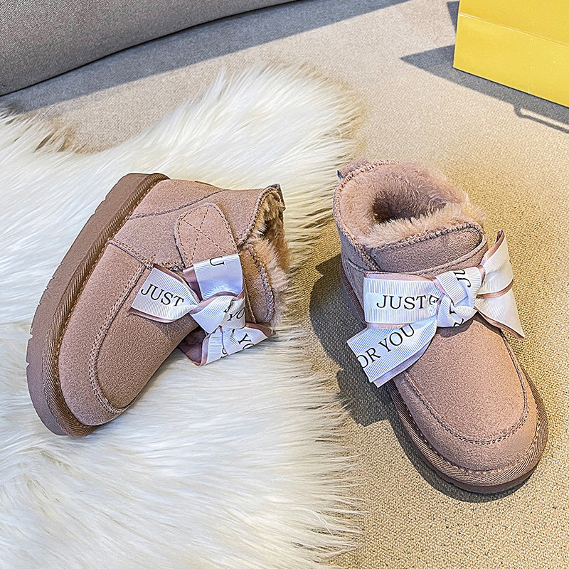 Warme Leder-Winterstiefel für Kinder | LuxeStyle