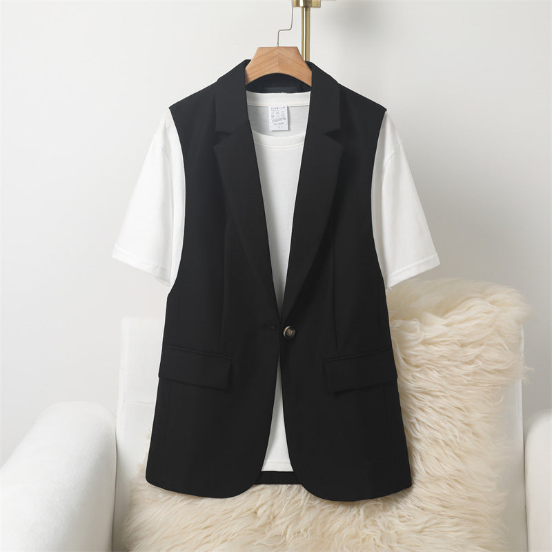 Elegante Slim-Fit Weste mit Split-Panel