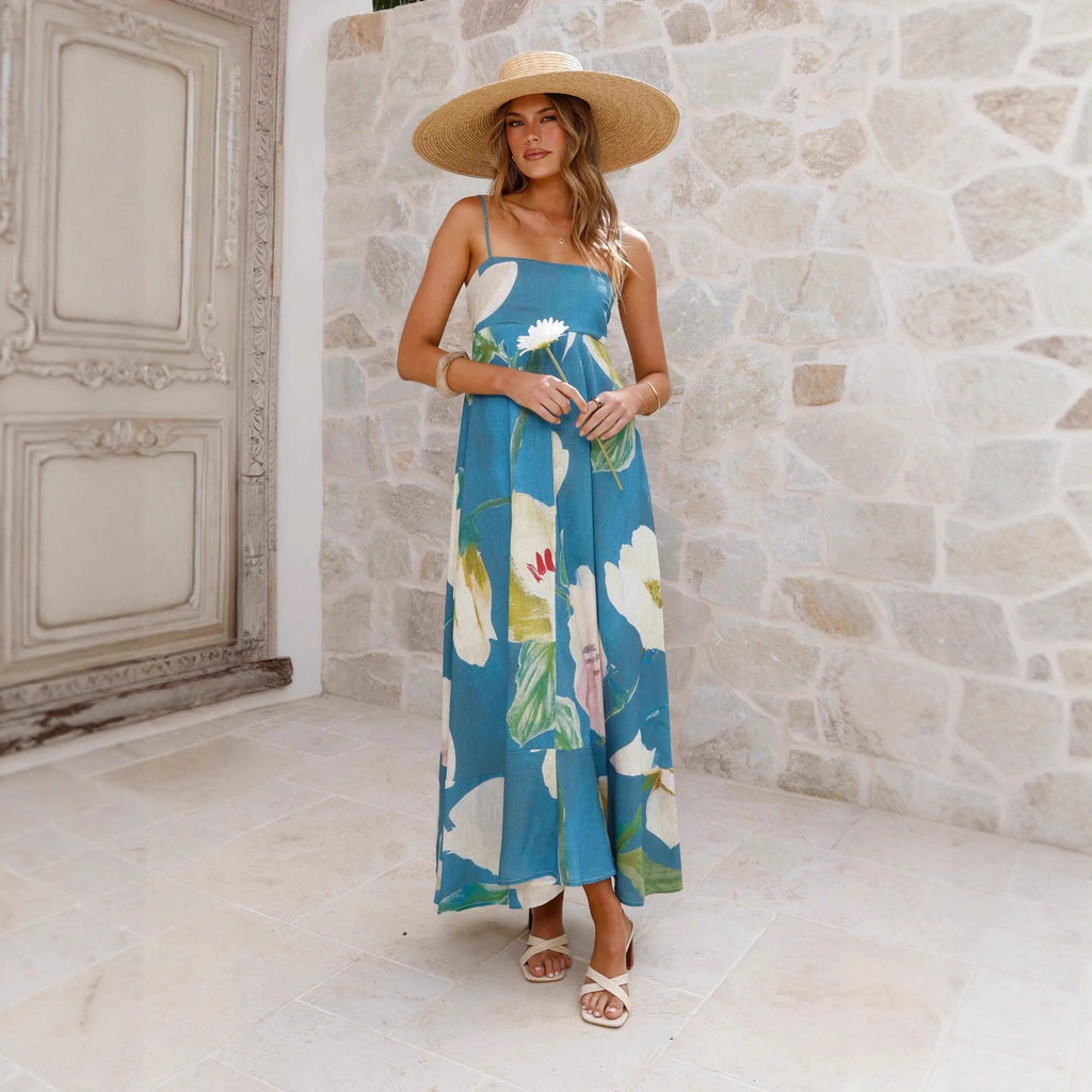 Maxikleid mit Blumenmuster im Vintage-Stil – Bild 5 | LuxeStyle