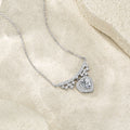 Sterlingsilber Herz Moissanite Halskette