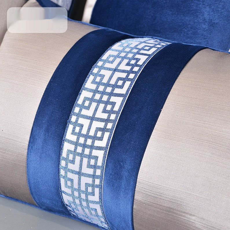 Kissenhülle «Blaue Tuschemalerei» – Bild 5 | LuxeStyle