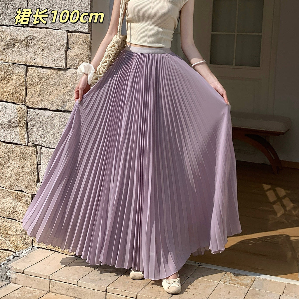 Plissierter Chiffon-Jupe für Damen – Ansicht 8