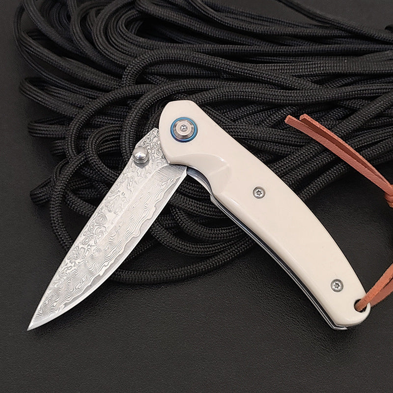 Damaststahl Outdoor Taschenmesser