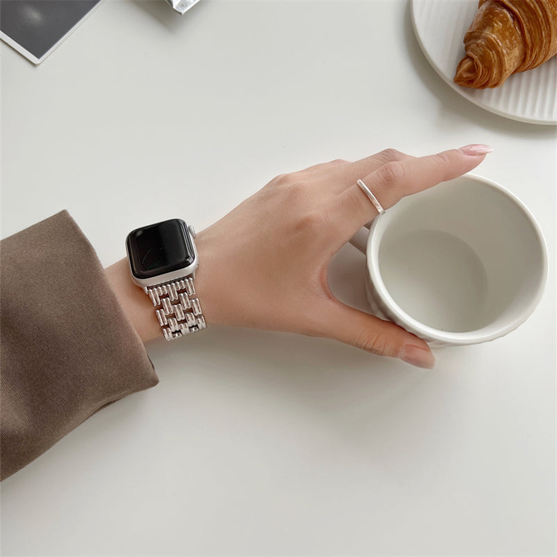 Farbneutrales Edelstahl-Armband für Apple Watch – Bild 2 | LuxeStyle