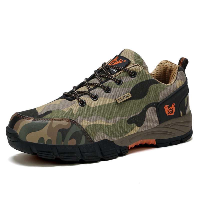 Tarnfarbene Trekking-Sneakers für Herren