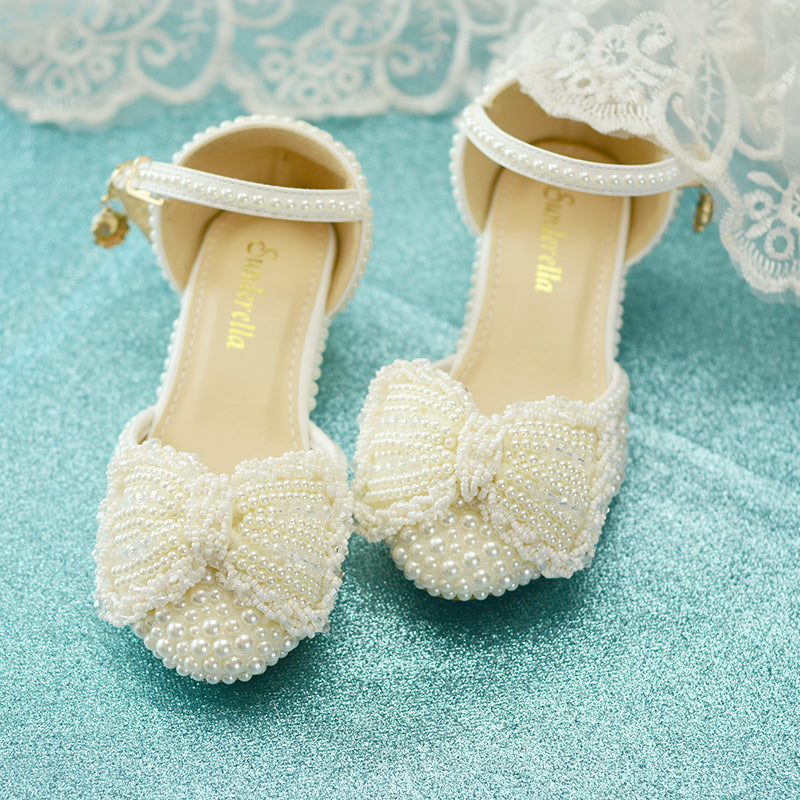 Prinzessinnen-Schuhe mit Perlen-Schleife – Bild 4 | LuxeStyle