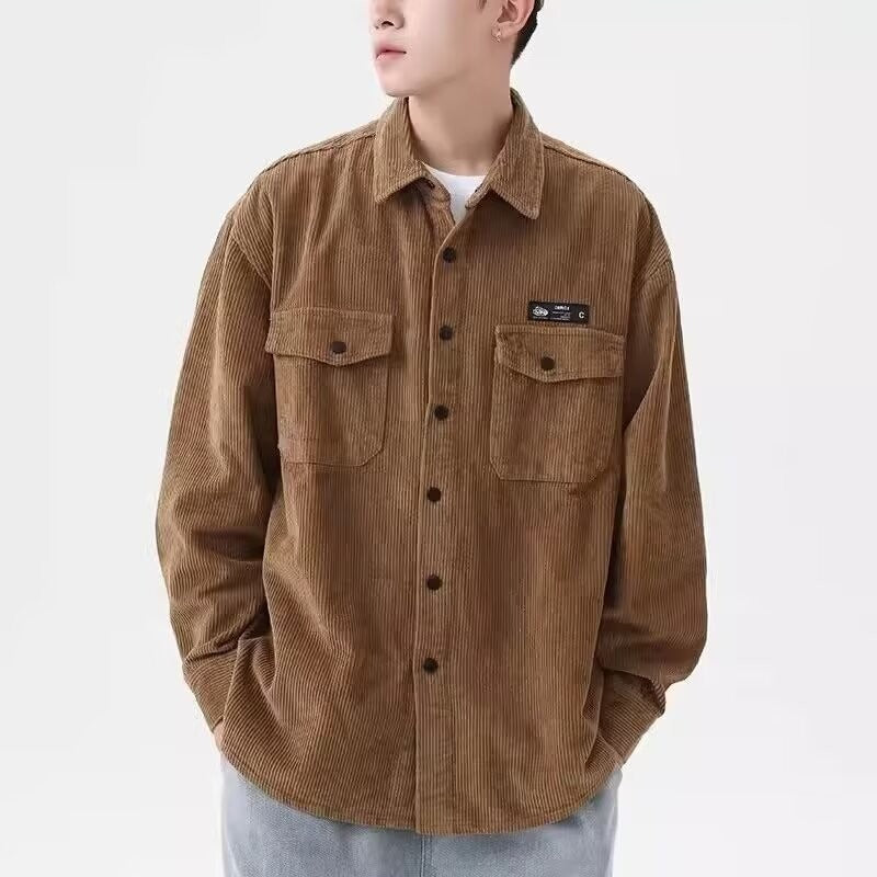 Kord-Cardigan im koreanischen Stil