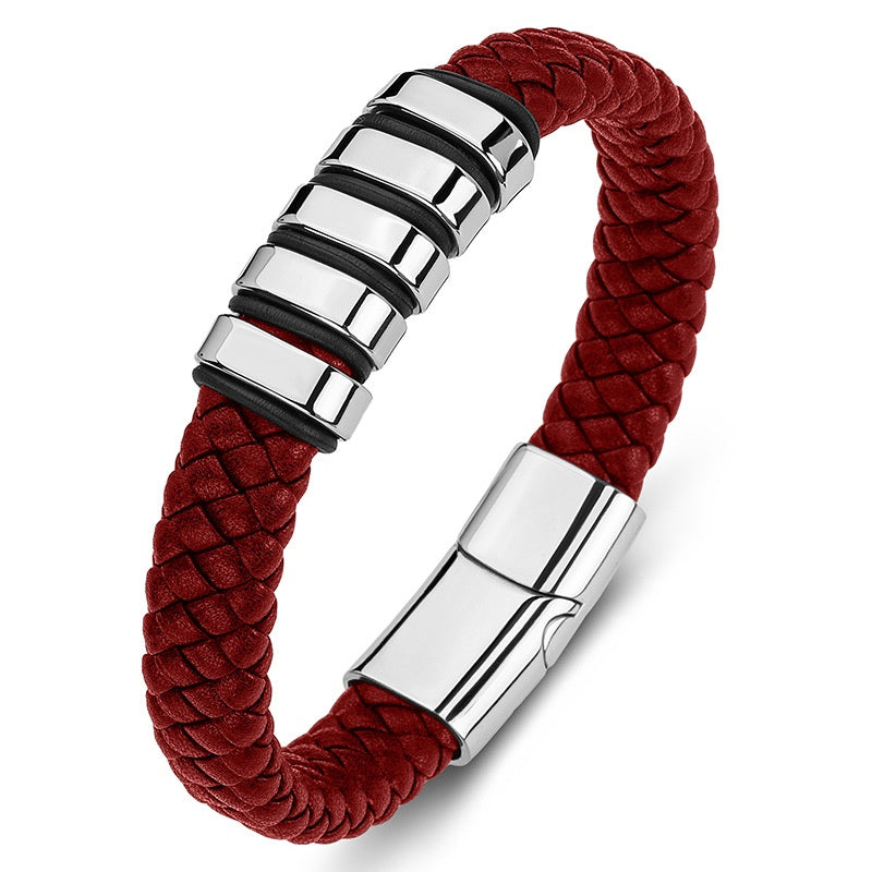 Lederarmband aus Titanstahl – Bild 3 | LuxeStyle