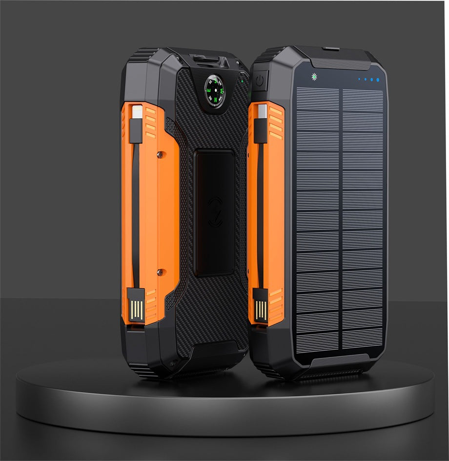 Solar Powerbank 20000mAh mit Kabel